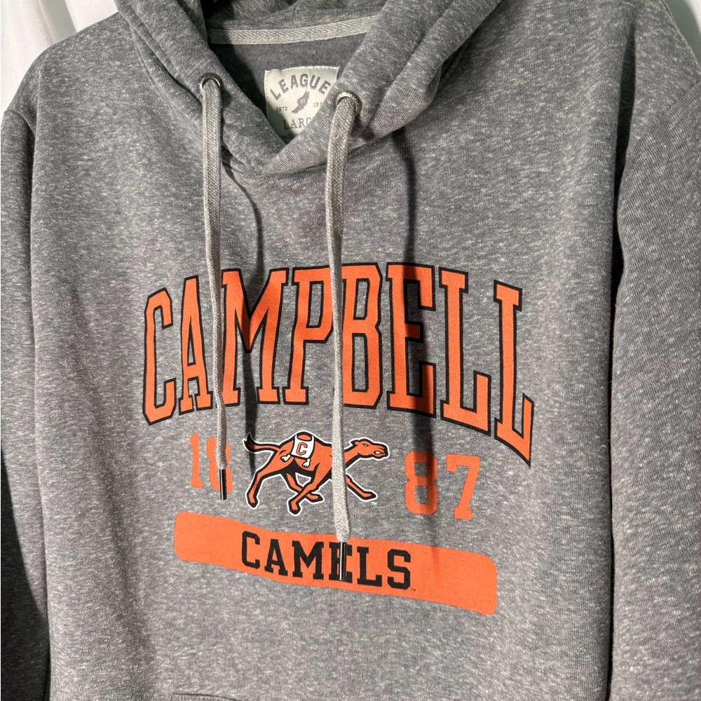 Campbell University Camels 1887 League Men’s Gray Hoodie Pullover